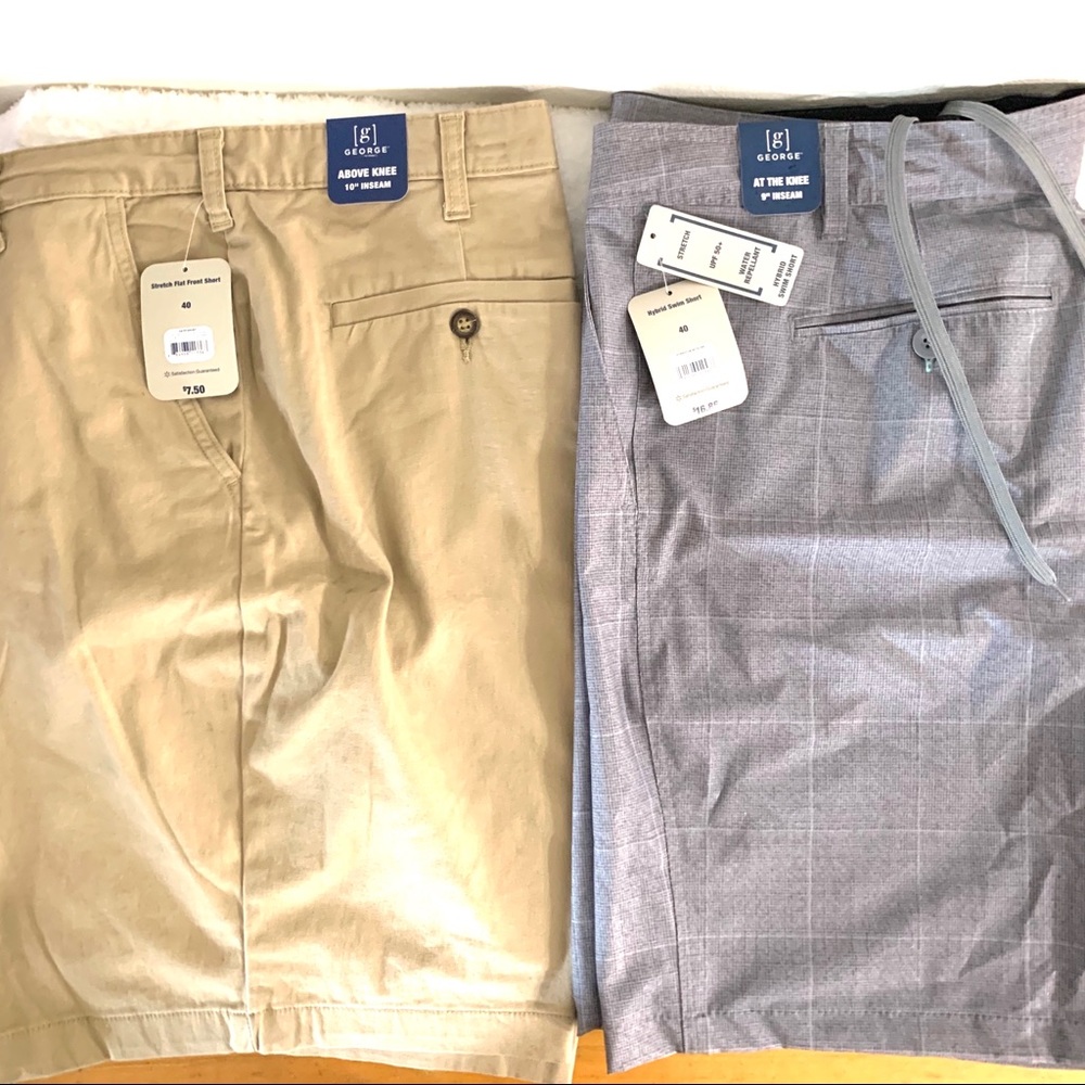 2 George men’s shorts size 40